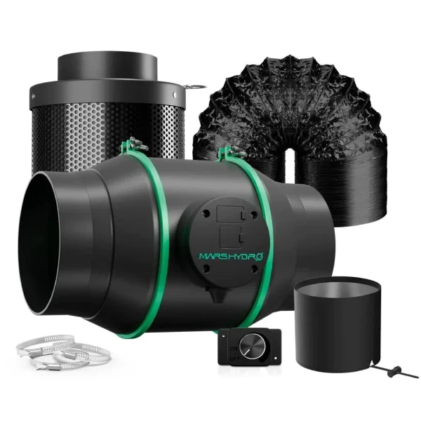 Mars Hydro Easy Extraction & Filter iFresh Combo Set – 100mm (4-Inch)